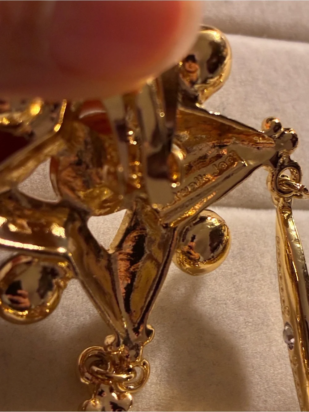 Catwalk Jon Gold Crystal Drop Statement Earrings